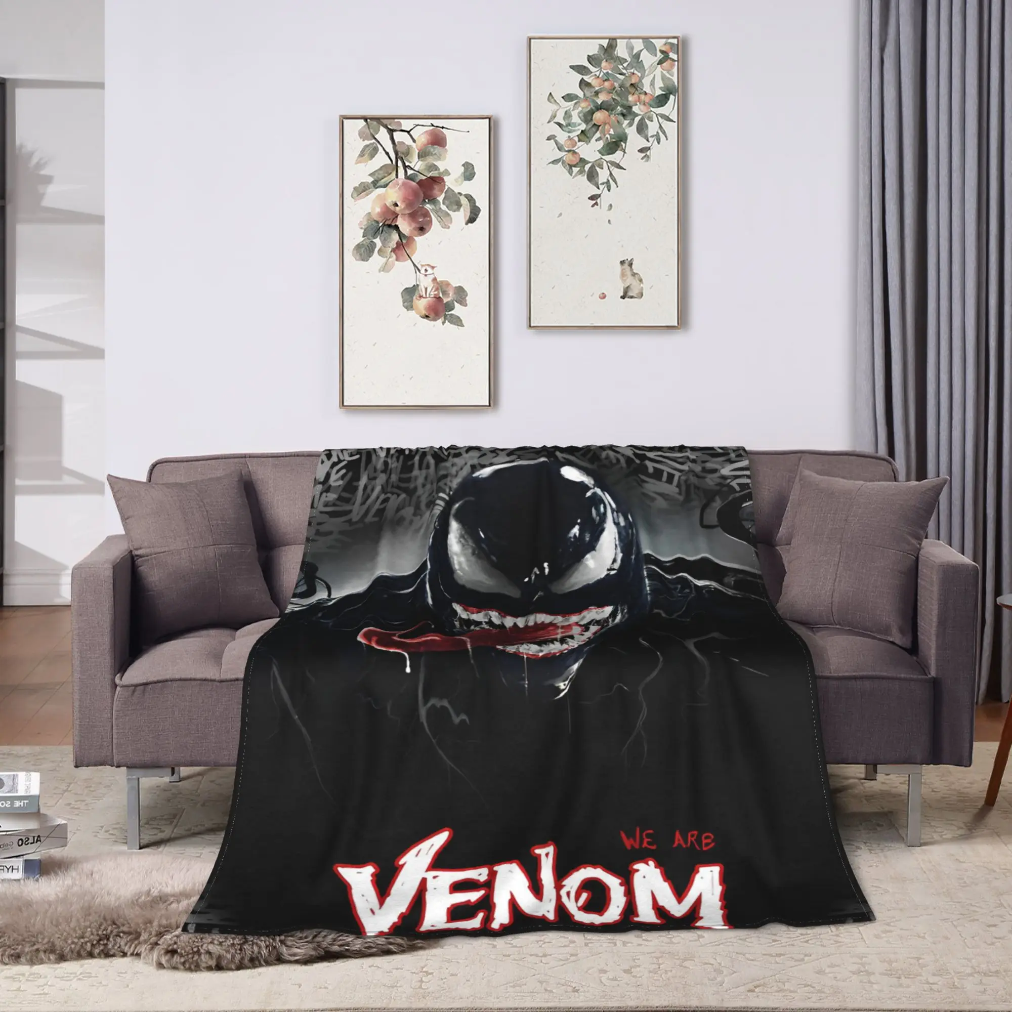 Varm och mjuk Venom-pläd i streetinspirerad stil, även som sängöverkast, 102–204 cm 2 Varm och mjuk Venom-pläd i streetinspirerad stil, även som sängöverkast, 102–204 cm - Bild 2