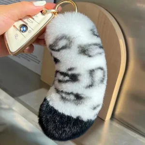 Kanin som nyckelring, Snow leopard print och söt, 12–15 cm 10 Kanin som nyckelring, Snow leopard print och söt, 12–15 cm