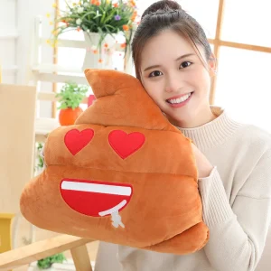 Djurfigurer gosedjur som plyschkudde, Poop-themed och kawaii, 25–45 cm