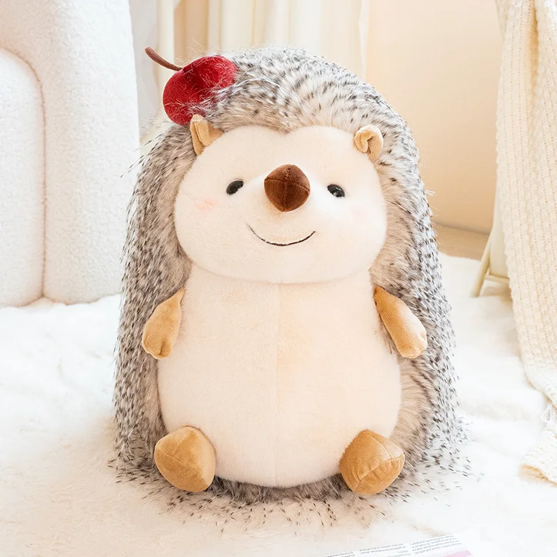 Hedgehog som plyschkudde, Chubby och kawaii, rund hedgehogmotiv long haired, 23–43 cm 8 Hedgehog som plyschkudde, Chubby och kawaii, rund hedgehogmotiv long haired, 23–43 cm - Bild 8