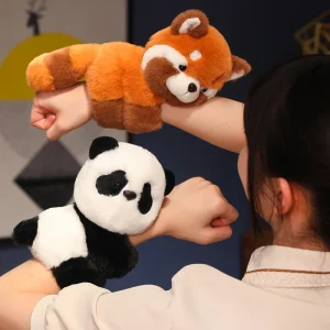 Kanin koala gosedjur, mjukt djurarmband med panda, räv och fler söta motiv för barn