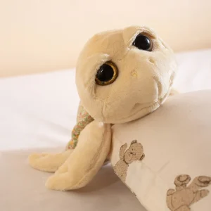 Tortoise gosedjur på med realistisk havssköldpaddsform och mjuk plysch, 24 cm