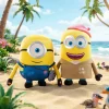 Minioninspirerat monster gosedjur, söt tecknad figur från Big Monster-serien för hemmet