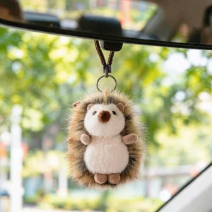Lejon som nyckelring, söt and adorable och Mini, igelkottar mjuk fluffig ryggsäcken