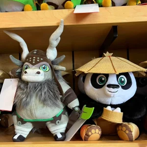 Po gosedjur från Beijing Movie Park i Q-version med kinesisk kung fu-stil, gåva till barn