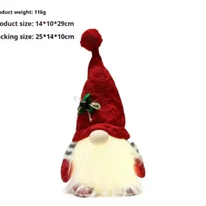 Julprydnader med flera figurvarianter, stickad tomteluva och lykta i tomtestil 11 Julprydnader med flera figurvarianter, stickad tomteluva och lykta i tomtestil