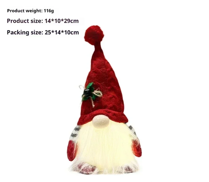 Julprydnader med flera figurvarianter, stickad tomteluva och lykta i tomtestil 4 Julprydnader med flera figurvarianter, stickad tomteluva och lykta i tomtestil - Bild 4