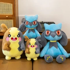 Pokemon-karaktärer gosedjur i japansk animestil med mjuk och söt design, 40–60 cm