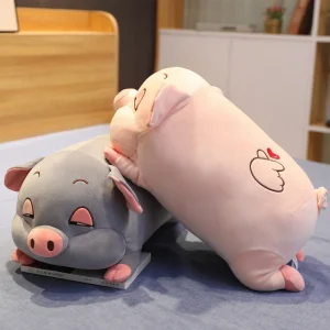 Extra mjuk klämkudde i gris- och hamsterdesign, knubbig, 50–70 cm, för barn
