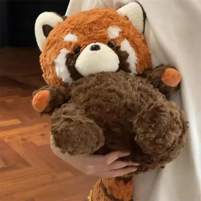 Panda gosedjur i tecknad stil med tvättbjörn, kramkudde för födelsedag, 25–35 cm 2 Panda gosedjur i tecknad stil med tvättbjörn, kramkudde för födelsedag, 25–35 cm - Bild 2