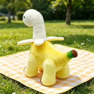 Dinosaurie gosedjur, mjuk brontosaurus med skalad banandesign, 28 cm som gåva 9 Dinosaurie gosedjur, mjuk brontosaurus med skalad banandesign, 28 cm som gåva
