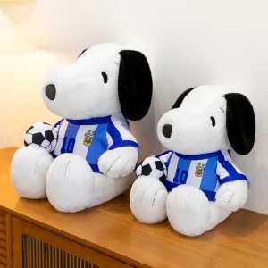 Snoopy som hund gosedjur i tecknad fotbollsstil, med tröja och boll, 35–50 cm 11 Snoopy som hund gosedjur i tecknad fotbollsstil, med tröja och boll, 35–50 cm