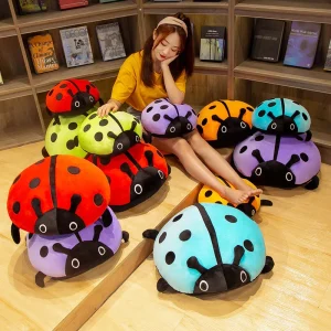 Sött och färgglatt Ladybug/ladybird insect gosedjur som mjuk kudde till flickor, 35–70 cm 13 Sött och färgglatt Ladybug/ladybird insect gosedjur som mjuk kudde till flickor, 35–70 cm