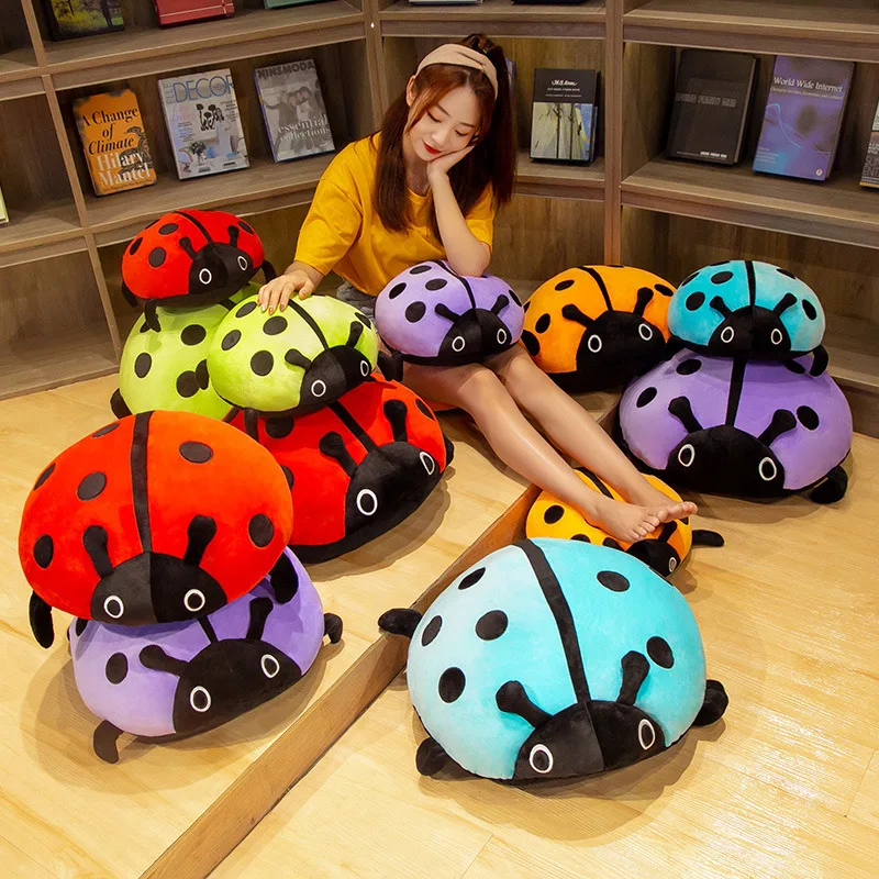 Sött och färgglatt Ladybug/ladybird insect gosedjur som mjuk kudde till flickor, 35–70 cm 3 Sött och färgglatt Ladybug/ladybird insect gosedjur som mjuk kudde till flickor, 35–70 cm - Bild 3