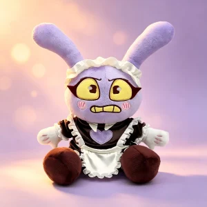 Jax kanin gosedjur i maid-stil med leksakspistol, 25 cm, från Amazing Digital Circus 13 Jax kanin gosedjur i maid-stil med leksakspistol, 25 cm, från Amazing Digital Circus