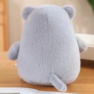 Hippopotamus gosedjur, fluffig plyschkudde med gullig tecknad design, 12–35 cm 8 Hippopotamus gosedjur, fluffig plyschkudde med gullig tecknad design, 12–35 cm