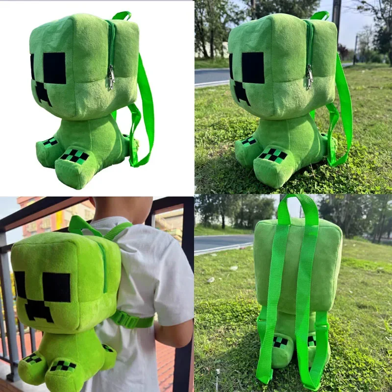 Creeper som nyckelring, Large capacity, minecraft ryggsäck mjuk leksaksform, 25–35 cm 4 Creeper som nyckelring, Large capacity, minecraft ryggsäck mjuk leksaksform, 25–35 cm - Bild 4