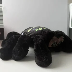 Lucas the Spider, söt svart spindelfigur med hoppande design i anime-stil, present 12 Lucas the Spider, söt svart spindelfigur med hoppande design i anime-stil, present
