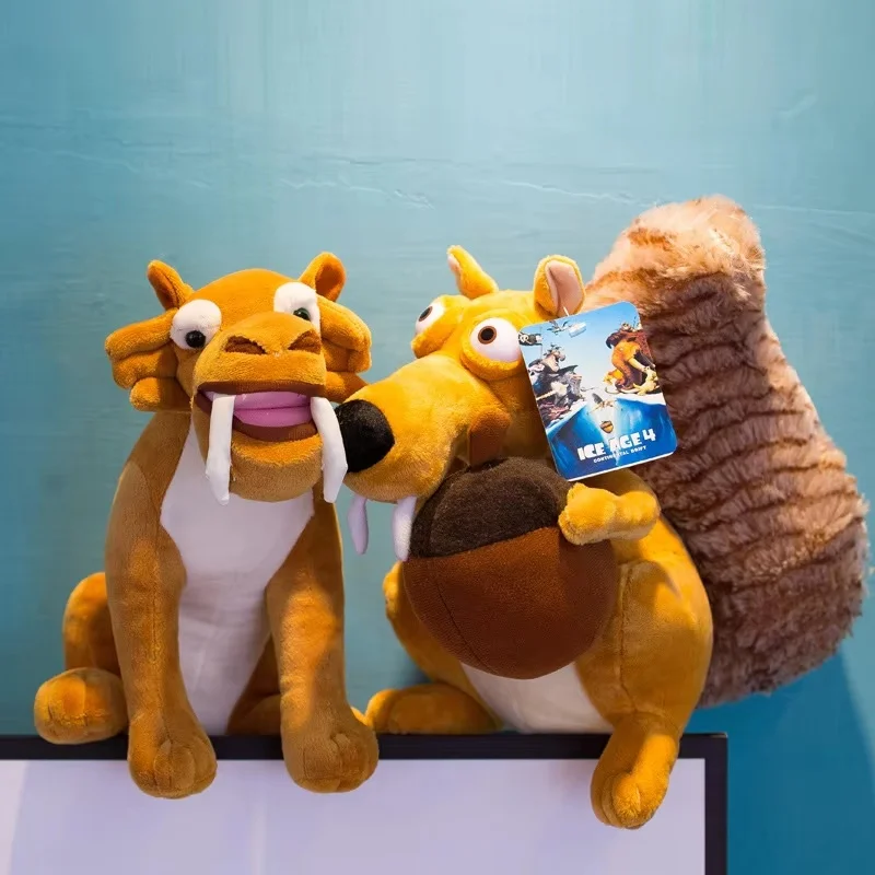 Gosedjur från Ice Age med mammut och sabeltandad tiger, tiger gosedjur för lek, 20–70 cm 3 Gosedjur från Ice Age med mammut och sabeltandad tiger, tiger gosedjur för lek, 20–70 cm - Bild 3