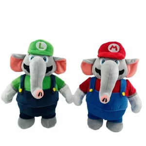 Super Mario Bros Wonder elefant gosedjur, stor och mjuk power-up-figur, 27 cm