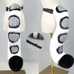Snow leopard som nyckelring, Furry och Big tail, 80 cm