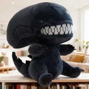 Xenomorph gosedjur som plyschkudde, söt och kawaii, alien prydnadskudde böjd svans 7 Xenomorph gosedjur som plyschkudde, söt och kawaii, alien prydnadskudde böjd svans
