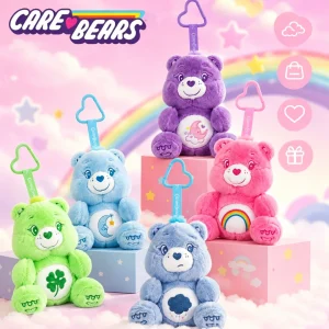 Sittande björn från Care Bears, gosedjur som nyckelring och väskberlock, 12 cm 13 Sittande björn från Care Bears, gosedjur som nyckelring och väskberlock, 12 cm