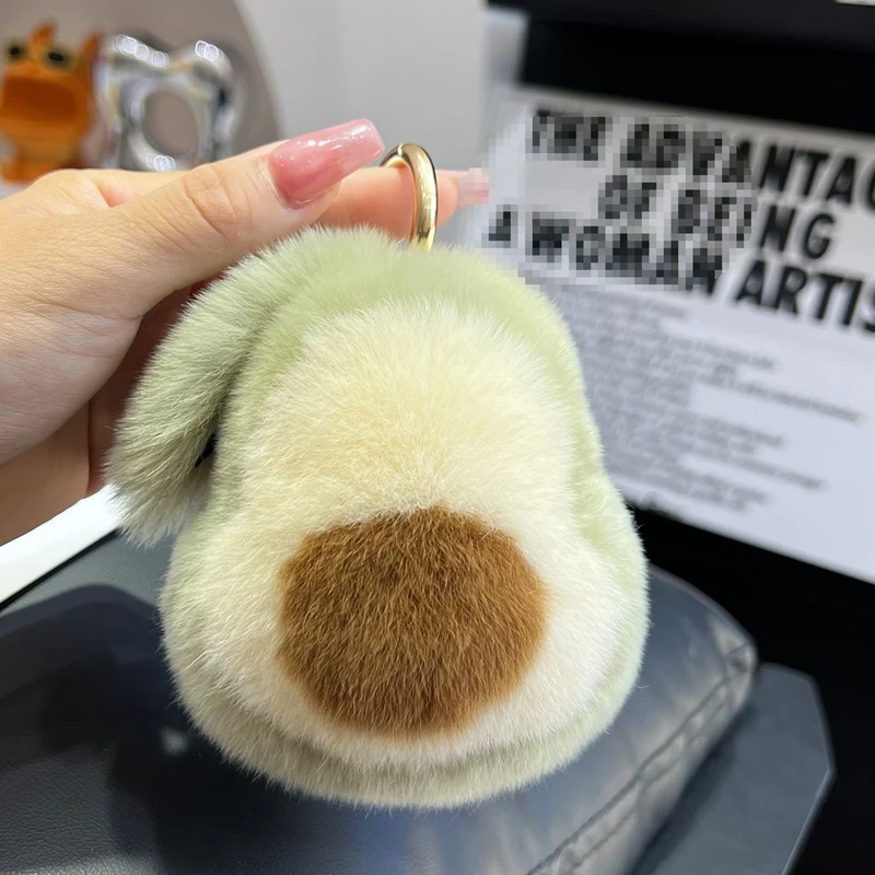Avokadomotiv på söt kanindocka i kawaii-stil, som bilnyckelring och ryggsäckshänge 2 Avokadomotiv på söt kanindocka i kawaii-stil, som bilnyckelring och ryggsäckshänge - Bild 2