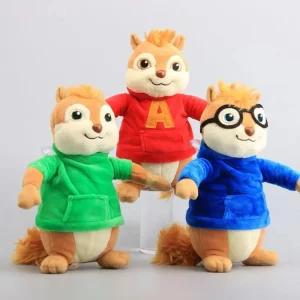 Alvin and the Chipmunks-karaktärer gosedjur i kawaii Halloweenstil, set om tre, 22 cm 7 Alvin and the Chipmunks-karaktärer gosedjur i kawaii Halloweenstil, set om tre, 22 cm