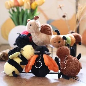 Snigel som mjukisdocka och kreativ nyckelring med väsksmycke, söt födelsedagspresent 11 Snigel som mjukisdocka och kreativ nyckelring med väsksmycke, söt födelsedagspresent