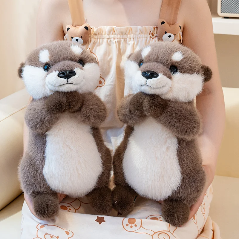 Kawaii utter gosedjur som kramkudde med babyutseende och murmeldjursdesign, 25–35 cm 3 Kawaii utter gosedjur som kramkudde med babyutseende och murmeldjursdesign, 25–35 cm - Bild 3