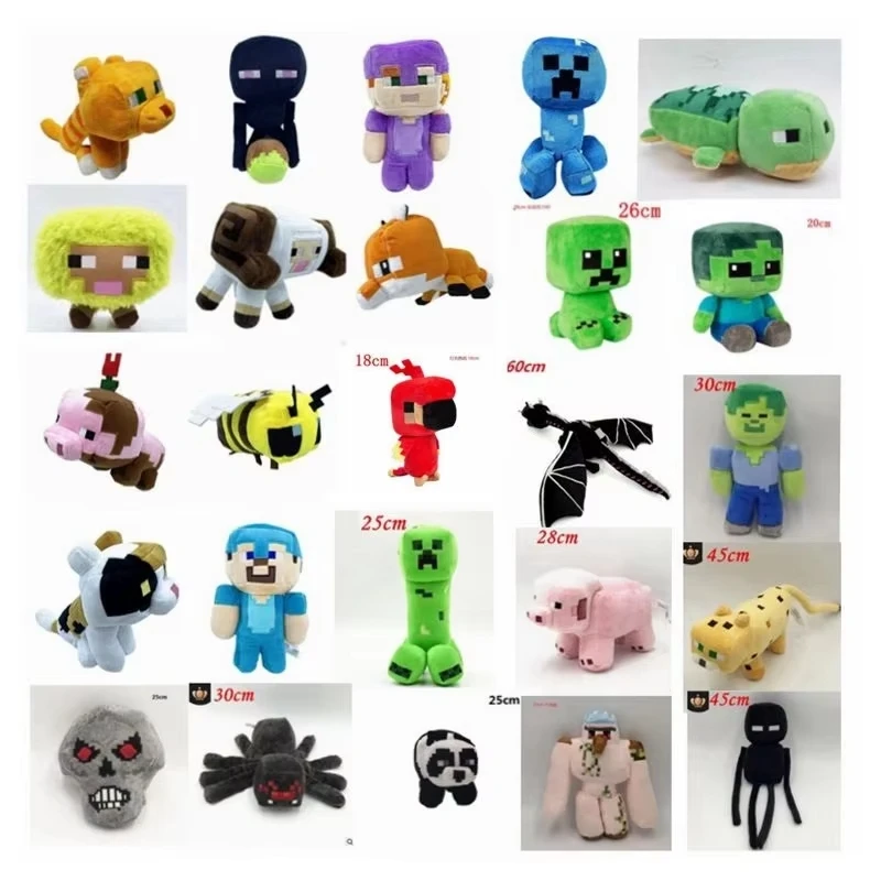 Zombie gosedjur från Minecraft med blockig form och spelinspirerad karaktärsdesign 5 Zombie gosedjur från Minecraft med blockig form och spelinspirerad karaktärsdesign - Bild 5