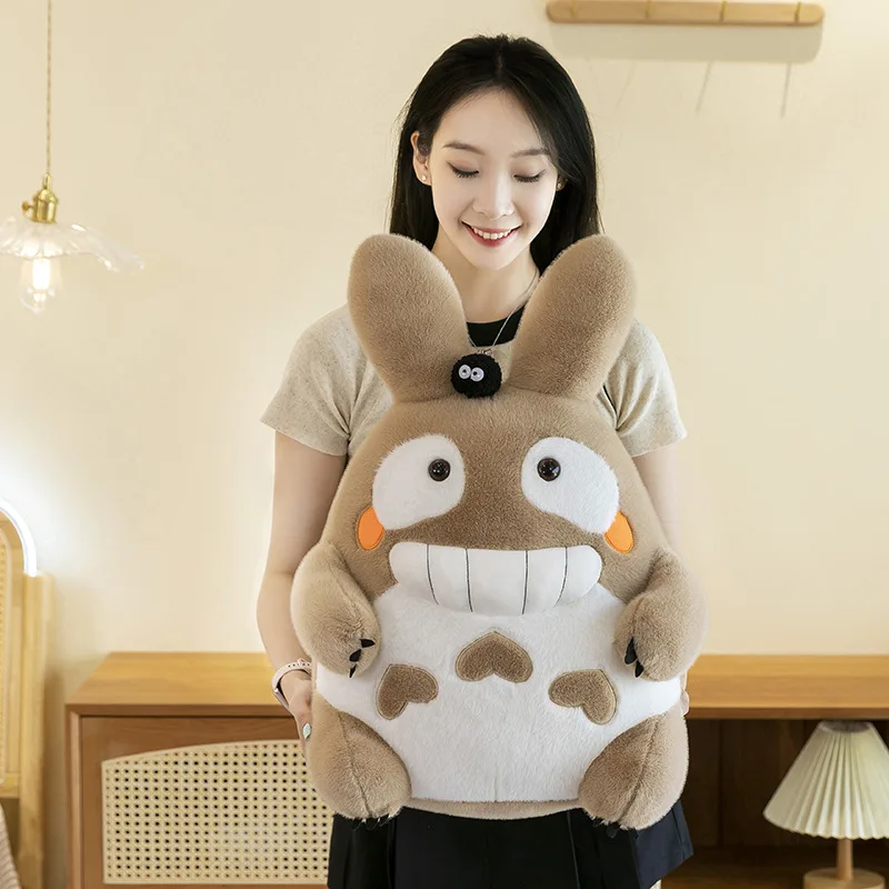 Totoro-kudde med stort leende, söt tecknad karaktärsdesign och mjuk lång form 6 Totoro-kudde med stort leende, söt tecknad karaktärsdesign och mjuk lång form - Bild 6