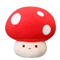 Plyschkudde som kawaii-gosedjur med svampmotiv, mjuk design i flera figurvarianter