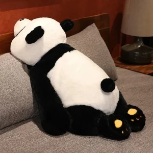 Mjukt panda som björn gosedjur, 50 cm stor sovkudde i tecknad stil som barnpresent