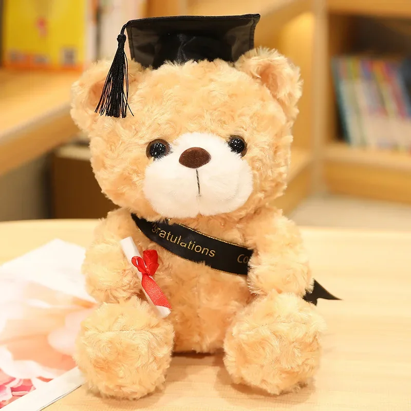 Björn gosedjur som björnkudde, Graduation björn och Wearing a doctor cap, 23–28 cm 7 Björn gosedjur som björnkudde, Graduation björn och Wearing a doctor cap, 23–28 cm - Bild 7