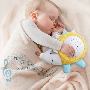 Hund gosedjur som kudde för barn med nattljus, ljusprojektor och lugnande musik 14 Hund gosedjur som kudde för barn med nattljus, ljusprojektor och lugnande musik