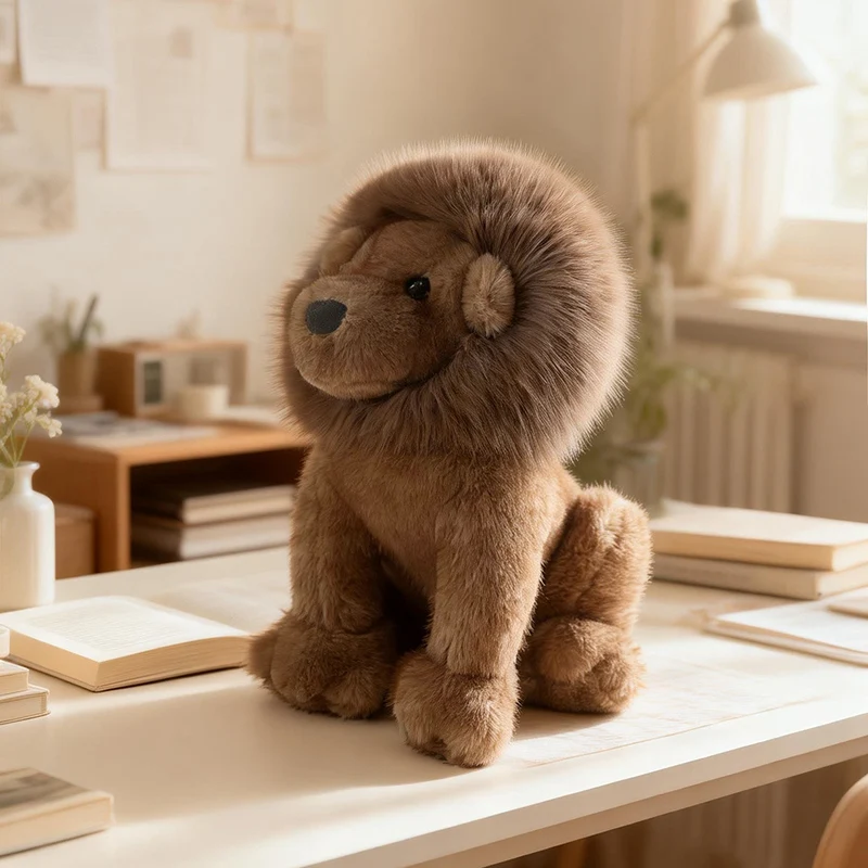 Lejon gosedjur från Lion King, mjuk kudde med gyllene man för barn, 35–45 cm 8 Lejon gosedjur från Lion King, mjuk kudde med gyllene man för barn, 35–45 cm - Bild 8