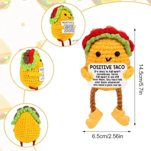 Kattgosedjur i miniformat, handvirkat med rolig potatis, anka- och sköldpaddsdesign 81 Kattgosedjur i miniformat, handvirkat med rolig potatis, anka- och sköldpaddsdesign