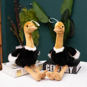 Naturtroget ostrich gosedjur som mjuk fågelkudde, söt present för barn, 40–50 cm 11 Naturtroget ostrich gosedjur som mjuk fågelkudde, söt present för barn, 40–50 cm
