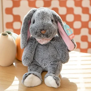 Kawaii kanin gosedjur med långa öron, sovande tecknad kramkudde som födelsedagspresent 35 Kawaii kanin gosedjur med långa öron, sovande tecknad kramkudde som födelsedagspresent