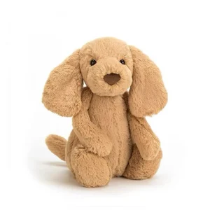 Mjuk gul hund med hängande öron, en bekväm följeslagare och fin födelsedagspresent 13 Mjuk gul hund med hängande öron, en bekväm följeslagare och fin födelsedagspresent