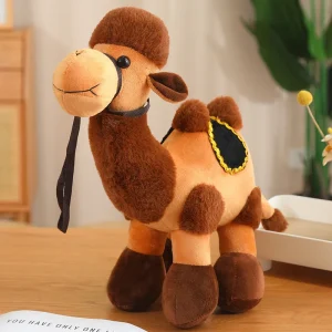 Alternative view of Tecknat camel gosedjur på 28 cm, kramkudde för barn vid läggdags och julklapp