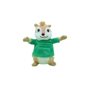 Alvin and the Chipmunks-karaktärer gosedjur, i fluffig kawaii-stil som 3-pack, 20 cm