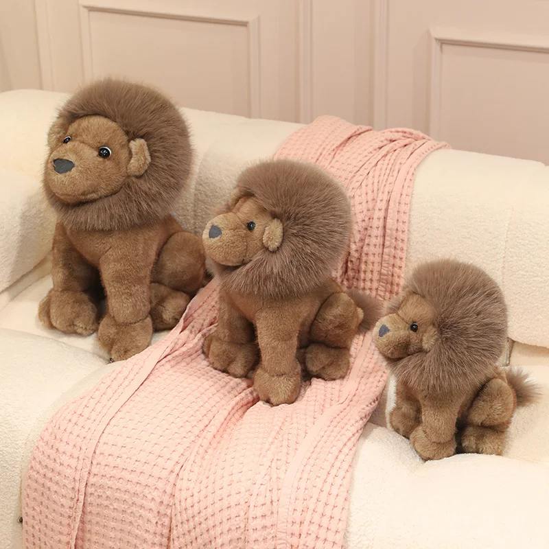 Lejon gosedjur från Lion King, mjuk kudde med gyllene man för barn, 35–45 cm 4 Lejon gosedjur från Lion King, mjuk kudde med gyllene man för barn, 35–45 cm - Bild 4