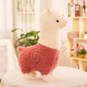 Alpaca gosedjur som stor plyschkudde i gullig, trendig kawaii-stil, 28–80 cm