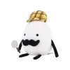 Detective Egg gosedjur med rund form, tecknad stil och animeinspirerad detektivdesign