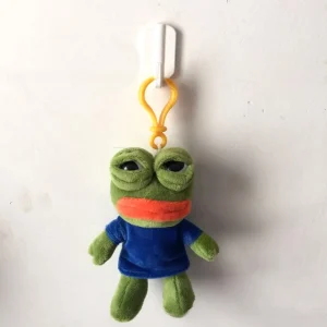 Pepe-groda gosedjur, som mjuk grodakudde med sorgset och magiskt uttryck, 45 cm