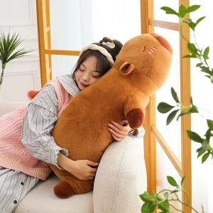 Kawaii kapybara gosedjur som mjuk, fluffig sovkudde för soffan, skolan och tupplur 10 Kawaii kapybara gosedjur som mjuk, fluffig sovkudde för soffan, skolan och tupplur