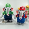Super Mario Bros Wonder elefant gosedjur med powerup-tema, stort och mjukt, 27 cm